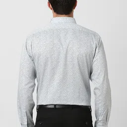 Van Heusen Men Spread Collar Abstract Printed Cotton Formal Shirt image 3