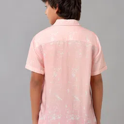 UNDER FOURTEEN ONLY Boys Abstract Printed Ombre Cotton Casual Shirt image 4