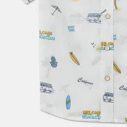 R&B Boys Conversational Printed Cotton Opaque Casual Shirt image 2