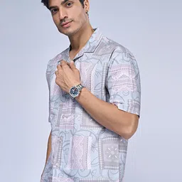 Maniac Trim Boxy Ethnic Motifs Printed Casual Shirt image 2