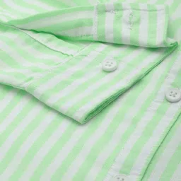 the indian garage co. Men Regular Fit Striped Cut Away Collar Casual Shirt image 3