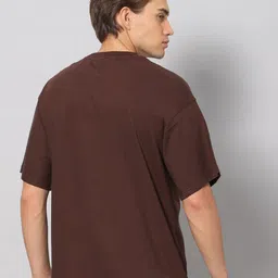 Besick Men Typography Printed Drop Shoulder Sleeves Oversized T-shirt image 2