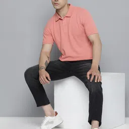 Mast & Harbour Pink Polo Collar Cotton T-shirt image 4
