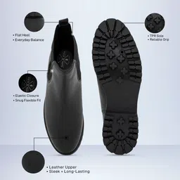 red tape Women's Chelsea Boots | Ankle-Length, Elastic Fit & Casual Comfort Boots For Women image 3