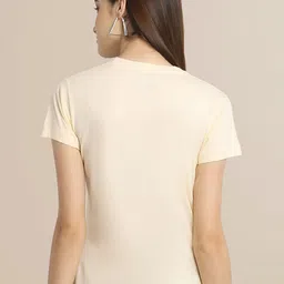 Fabflee Women Pack Of 3 Cotton Printed Graphic  T-shirt image 3