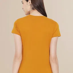 Fabflee Women Pack Of 3 Typography Printed Cotton T-shirts image 3