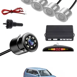 maties Car Parking Sensors - Set of 4 with Reverse Parking Camera (Silver)-305 Reversing Electromagnetic Parking Sensors With Camera-305 Parking Sensor-picture-12