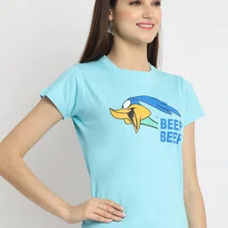 Fabflee Pack Of 3 Printed Round Neck Cotton T-shirts image 4