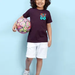 NUSYL Boys Typography Printed Round Neck T-shirt image 3