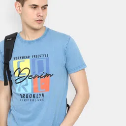 V-Mart Typography Printed Cotton T-shirt image 3