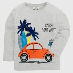 KUCHIPOO Boys 5 Printed Applique T-shirt image 4