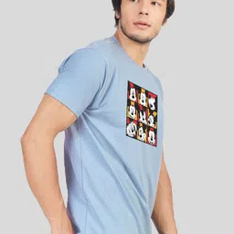 Greylongg Men Graphic Mickey Mouse Printed Round Neck T-shirt image 2