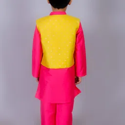 LIL DRAMA Girls Regular Kurta with Sharara & With Dupatta image 4