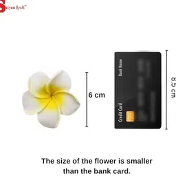 craftsai exports Orange Frangipani Artificial Flower image 4