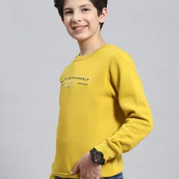 Monte Carlo Boys Typography Printed Cotton Pullover Sweatshirt image 4