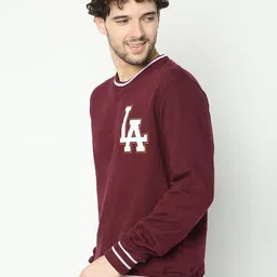 R&B Typography Printed Cotton Pullover Sweatshirt image 2