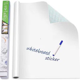 adoere 45 cm Giant Self Adhesive Waterproof Whiteboard Sticker |Office/Kids/School | 45x200cm Self Adhesive Sticker-picture-25