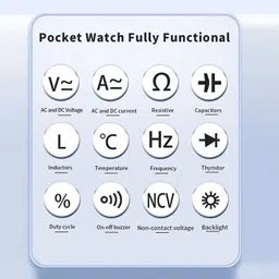 babatools ZT-102L Multimeter True RMS 6000 Counts 60H LCR Meter Voltage Multimeter Digital Multimeter image 5
