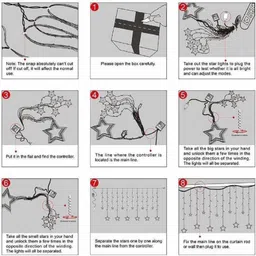 monish 136 LEDs 2.49 m Yellow Steady Star Rice Lights image 4