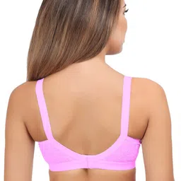 Eve's Beauty Pack Of 2 Floral Self Design Full Coverage Minimizer Bra With Side Shaper image 5