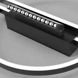 smartway lighting Lima LED Smart Voice Assist Chandelier (Black) image 4