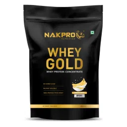 NAKPRO Gold Whey Protein Concentrate 1kg | 25.5g Protein, 5.6g BCAA | Trustified Certified 100% Authentic Supplement Powder & No Adulteration | Fast Absorbing Whey Protein Powder-image-78