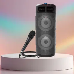 GUGGU Bluetooth Party Speaker Support BT/USB/SD Card With 3mtr Long Wire For Mic I144 40 W Bluetooth Home Theatre-picture-44