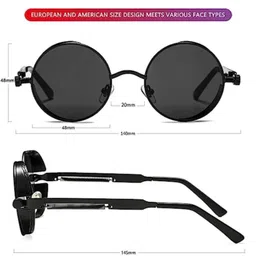 supreno UV Protection Round Sunglasses (52) image 5