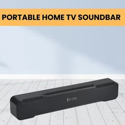 TECHEL 10W Black M51 Home TV Soundbar Speaker KP7 15 W Bluetooth Soundbar image 1