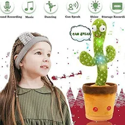 little finds Dancing Cactus Talking Toy with Singing & Recording Function Repeat What You Say image 2