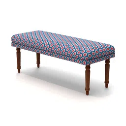 Chumbak Nawaab Bench - Blue Ikkat image 3
