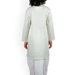Sethukrishna Boys Cream-Coloured Pure Cotton Kurta with Dhoti Pants image 5