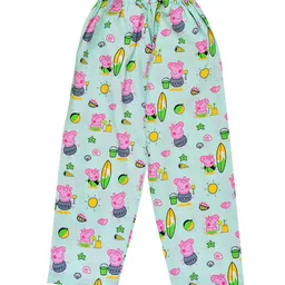 Wish Karo Boys Green & Pink Printed Night suit image 5