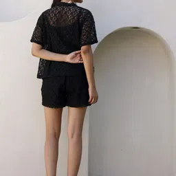 SANSKRUTIHOMES Self Design Shirt Collar Night suit image 5