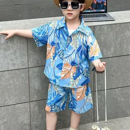 StyleCast x Revolte Boys Printed Shirt with Shorts image 2