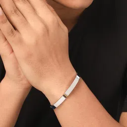 NVR Rhodium-Plated Kada Bracelet image 5