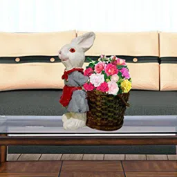 miss peach Red Resin Rabbit Figurine image 1