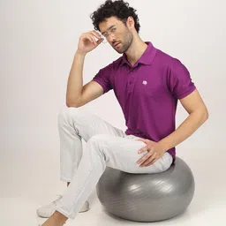 Greylongg Men Polo Collar T-shirt image 5