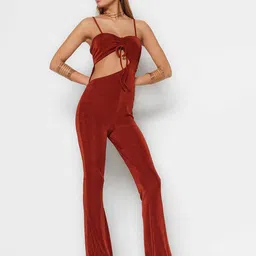 Trendyol Shoulder Straps Sleeveless Basic Jumpsuit image 2