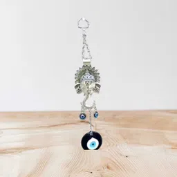 evileye Hanging for Entrance Door Home Protection, Good Luck Copper Windchime image 3