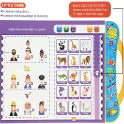 skstore English point reading learning book toy intelligent audio children E-books image 2