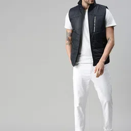 SHOWOFF Men Stand Collar Lightweight Padded Jacket image 4