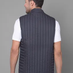 Canary London Self Design Lightweight Mock Collar Padded Jacket image 4