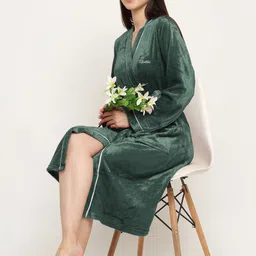 KLOTTHE Woolen Bath Robe With Belt image 4