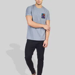 Greylongg Graphic Printed Round Neck Cotton T-Shirt image 5