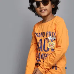 V-Mart Boys Typography Printed Cotton T-shirt image 3