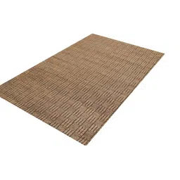 MRIC Beige & Black Rectangle  Jute  Rug for Living Room Carpet image 4