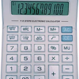 citiipluz CT-8800GC 112 Steps Check, 12 Digits & 11 CM Large HD Display, Soft Touch Electronic Financial Calculator image 1