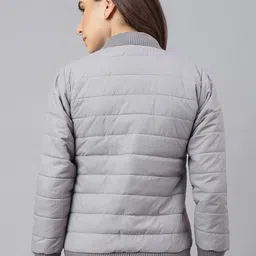 BESIMPLE Women Striped Puffer Jacket image 2