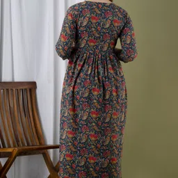 madfury Printed Pure Cotton Stitched Anarkali Gown image 2